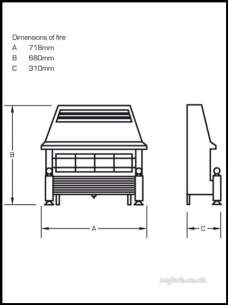 Flavel Gas Fires -  Flavel Welcome Bronze Ods Gas Fire Ng