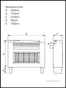 Flavel Gas Fires -  Flavel Strata Etc Gas Fire Ng Black