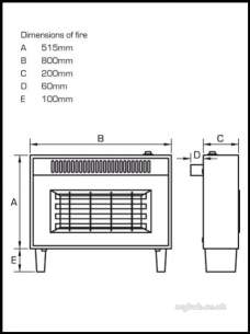 Flavel Gas Fires -  Flavel Misermatic Deluxe Etc Ng Mahogany