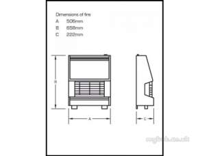 Flavel Gas Fires -  Flavel Firenza Tc Bronze Ods Fire Ng