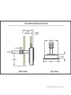 Flavel Gas Fires -  Flavel Atlanta Bf Gas Fire Ng Silver