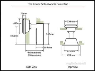 Flavel Gas Fires -  Flavel Kenilworth Pf Black Gas Fire Ng