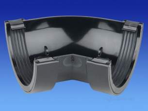 Osma Above Ground Drainage -  0t004g Grey Osma 41/2 Inch 135d Angle