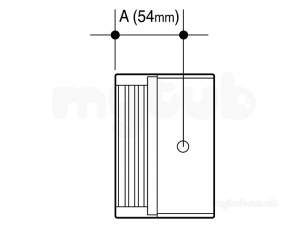 Osma Above Ground Drainage -  0t008b Blk Osma Conn To 4 Inch /4 1/2 Inch Ci Hr