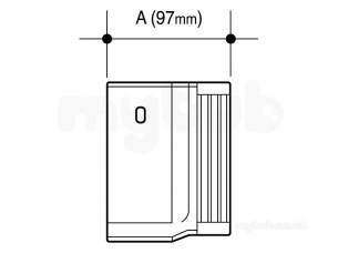 Osma Above Ground Drainage -  0t014b Blk Osma Conn To 41/2 Inch Ci Ogee Lh