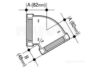 Osma Above Ground Drainage -  0t016n Brown Osma 41/2 Inch X120d Angle
