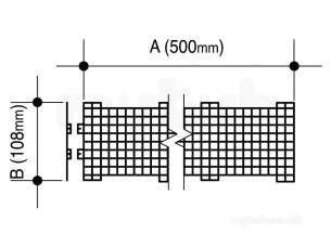 Osma Above Ground Drainage -  0t017b Osma Black Leaf Guard 0.5m Pk 10