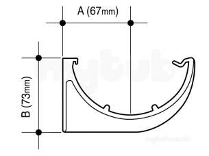 Osma Above Ground Drainage -  0t019w White Osma 41/2 Inch Gttr Spprt Brckt