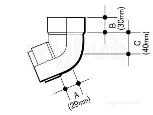 Osma Above Ground Drainage -  0t025n Brown Osma 21/2 Inch X112.5d Offset B