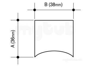 Osma Above Ground Drainage -  0t031b Black Osma 21/2 Inch Bracket Spacer