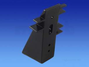 Osma Above Ground Drainage -  0t045b Black Osma Angled Spacer Bracket