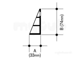 Osma Above Ground Drainage -  0t045b Black Osma Angled Spacer Bracket