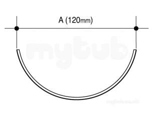 Osma Above Ground Drainage -  0t072n Brown Osma 41/2 Inch X2m Gutter