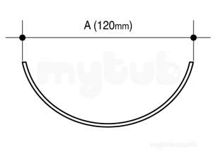 Osma Above Ground Drainage -  0t074n Brown Osma 41/2 Inch X 4m Gutter
