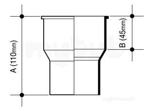 Osma Above Ground Drainage -  0t092g Grey Osma 21/2 Inch Pipe Conn