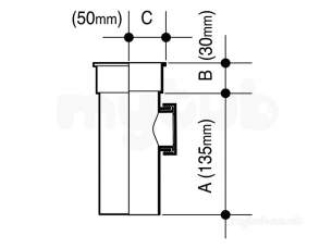 Osma Above Ground Drainage -  0t274b Black Osma 21/2 Inch Access Pipe