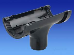 Osma Above Ground Drainage -  0t624b Osma Blk Running Outlet Straight