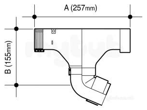 Osma Above Ground Drainage -  0t625b Osma Blk Swivelock Outlet Bent