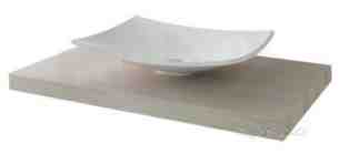 Eastbrook Furniture -  Seville 800 Vanity Tableau Inc Wall Bracket White Ash 1.319