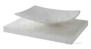 Eastbrook Furniture -  Seville 600 Vanity Tableau Inc Brackets High Gloss White 1.322