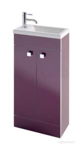 Eastbrook Furniture -  Oslo 39cm Aubergine Base Unit Ch Trim