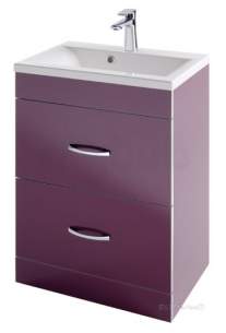 Eastbrook Furniture -  Oslo 58cm Auberg Drawr Base Unit And Ch Trim