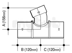 Wavin Civils -  100d200 Osma 100mm X 100mm Junction