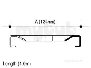 Channel Drainage -  Wavin Slotted Grate Reinforced-1m