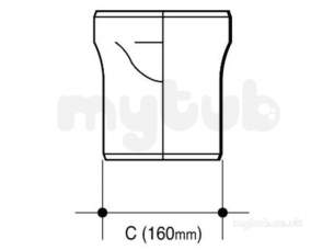Channel Drainage -  Wavin Pvc Outlet 160mm Diameter Rnd