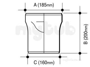 Channel Drainage -  Wavin Pvc Outlet 160mm Diameter Ovl