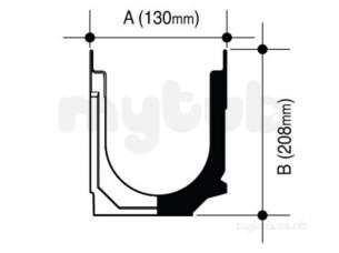 Channel Drainage -  Wavin Polychannel 100skcr130 1m Slope