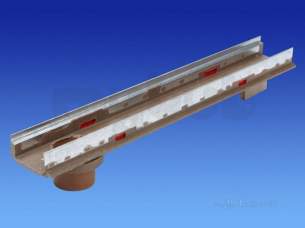 Channel Drainage -  Piccolo Sk 100mm X 1m C/w Outlet