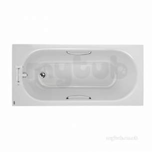 Acrylic Baths and Panels -  Opal 1500x700 2t Inc Grips And Tread Ol8222wh