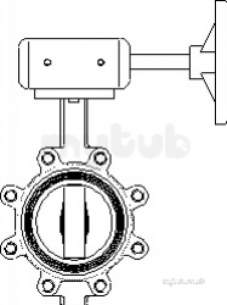 Oventrop Industrial Valves and Actuators -  Butterfly Valves Lugged Pattern Dn300 1048958ni