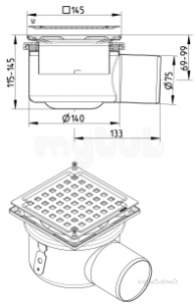 Blucher Drainage -  Blucher Adjustable Drain 110.300.075