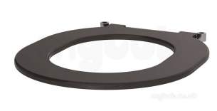 Delabie Accessories and Miscellaneous -  Delabie Wc Seat No Lid S21/shark Black Polyethylene