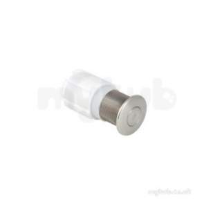Geberit Commercial Sanitary Systems -  115.947.00.1 Pneu Short Wall Button Ss