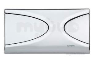 Fluidmaster Schwab -  Schwab Targa Flush Plate Gloss Chrome