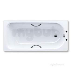 Kaldewei Steel Baths -  Eurowa Steel Bath 1600x700 Two Tap Holes As