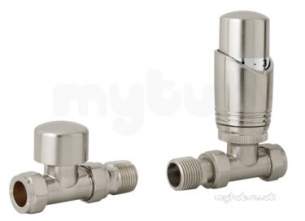 Eastbrook Accessories -  15mm Straight Trv And Lockshield Rad Valve 12.033