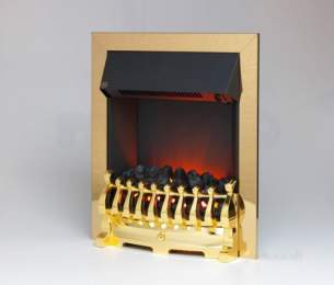 Katell Electric Suites -  Katell Redbridge Coal Led Man Fire Brs