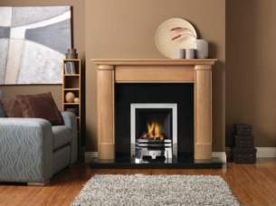Katell Surrounds Hearths Mantels -  Katell Alderley 52 Inch Solid Timber Chestnt