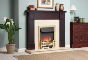 Katell Electric Suites -  Truro Brass Electric Suite Mahogany