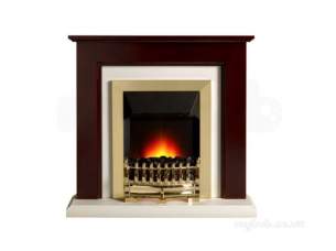 Valor Electric Fires -  Valor Carlton Longlite Suite Brass/mahog