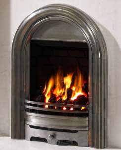 Be Modern Fires Gas and Electric -  Bm Abbey Gas Fire 120mm-fully Polish