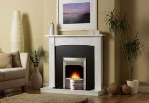 Valor Electric Fires -  Valor Teviot White Electric Suite