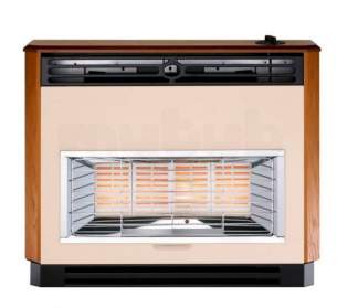 Baxi Gas Fires and Wall Heaters -  Baxi Brava 4 Oxysafe Fire Teak 0534701