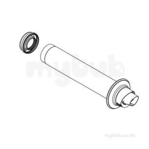 Ideal Logic Logic Plus Flues and Accessories -  Ideal 205990 Na Logic 80mm Rear Heat Only Flue Kit