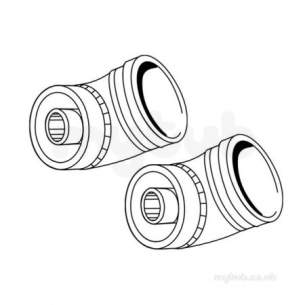 Ideal Domestic Gas Boilers -  Ideal 45 Deg Flue Elbow Kit Pair