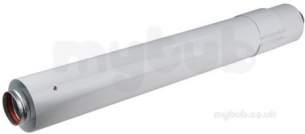 Vokera Domestic Gas Boilers -  Vokera Universal-flue Flue Extension 0.75 M